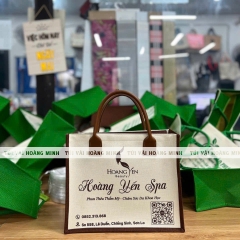 Túi Vải Linen In Logo Hoàng Yến Spa