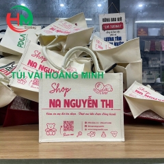 Túi vải linen in logo Shop Na Nguyễn Thị - Giải pháp quảng bá thương hiệu hiệu quả