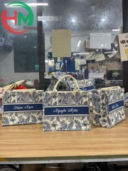 Túi vải linen in logo Nguyễn Miên – Mẫu túi quà tặng cá nhân hóa tinh tế, sang trọng