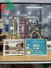 Túi Vải Linen VAST In 2 Mặt – Quà Tặng Kỷ Niệm 50 Năm Ấn Tượng