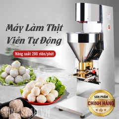 Máy vo viên chả cá, làm viên mọc viên giò tự động. Cỡ viên 8-30mm (Loại không ống nước)