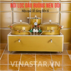 Nồi lọc dầu khí nén buồng đôi, Bình lọc dầu nén khí đôi đường kính nồi 55cm