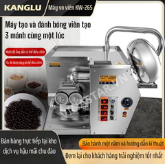 máy làm viên thuốc đông y KW-26S, đánh bóng viên 3 lần trong cùng 1 lúc