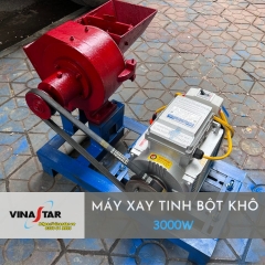 Máy xay bột ngô XBN3000. Xay bột các loại ngũ cốc, củ nghệ, khoai, sắn.