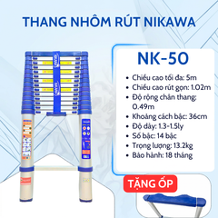 Thang rút đơn Nikawa NK-50 (5m)