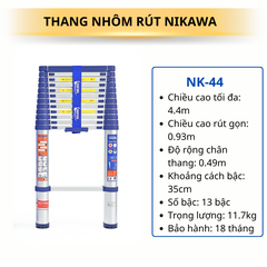 Thang rút đơn Nikawa NK-44 (4,4m)