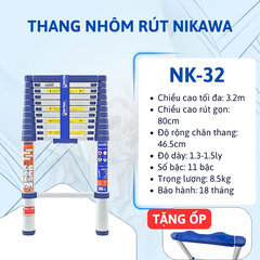 Thang rút đơn Nikawa NK-32 (3,2m)