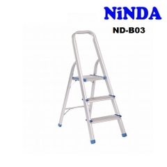 (3 bậc) Thang nhôm ghế gia đình Ninda ND-B03