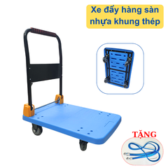 Xe đẩy hàng sàn nhựa bánh chống ồn 150kg FD-N150
