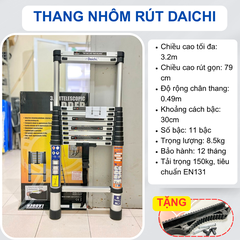 Thang rút đơn 3.2m Daichi DA-N32D (3m2) (TẶNG ỐP)