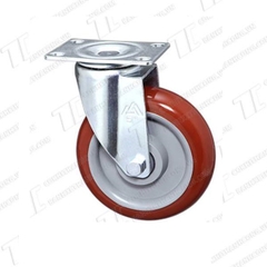 Bánh xe đẩy BIA125 nâu quay (125mm)