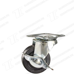 Bánh xe TQR 75 cao su Khóa (75mm)