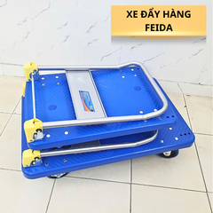 Xe đẩy hàng Feida FD150 sàn nhựa bánh chống ồn tải trọng 150kg