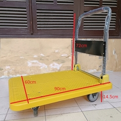 Xe đẩy hàng sàn nhựa bánh chống ồn 300kg FD-N300