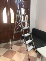 Thang ghế inox 6 bậc NiNDA NDI-06 (SS-46)