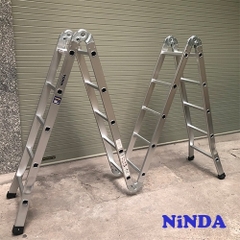 Thang nhôm Gấp 4 Khúc Ninda ND-405 (2.8m)