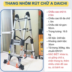 Thang Rút Chữ A Daichi DAX-25AI (2.5 – 5m)