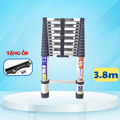 Thang rút đơn Daichi màu đen 3.8m TDA-38 (TẶNG ỐP)