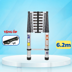 Thang rút đơn Daichi màu đen 6.3m  TDA-63 (TẶNG ỐP)