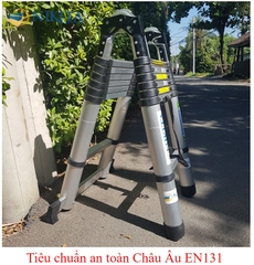 Thang nhôm rút đa năng KHÓA KÉP NKT-AT50