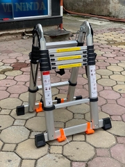 Thang nhôm rút chữ A NiNDA NDS-38AI (1.9m-3.8m)