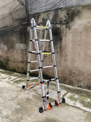 Thang nhôm rút chữ A NiNDA NDS-38AI (1.9m-3.8m)