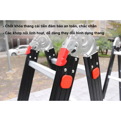 Thang nhôm gấp 4 đoạn Nikawa NKG-44C (2,3m)