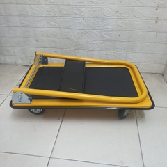 Xe đẩy hàng 4 bánh sàn thép T-100 (100kg)