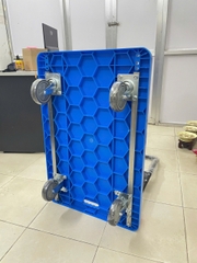 Xe đẩy hàng 4 bánh sàn nhựa khung thép 300kg FWSL-9001
