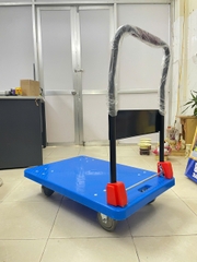 Xe đẩy hàng 4 bánh sàn nhựa khung thép 300kg FWSL-9001