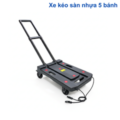 Xe kéo hàng chung cư gấp gọn 5 bánh VT-08S