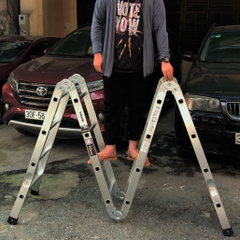 Thang Nhôm Gấp Chữ M Ninda ND-404 (2.25m)