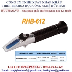 Khúc xạ kế đo nồng độ và độ ngọt sữa đậu nành RHB-612