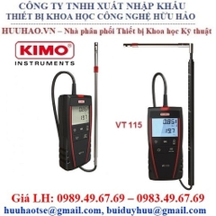 Máy đo tốc độ, lưu lượng gió và nhiệt độ kimo VT 115