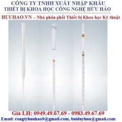 Ống hút thẳng, Pipet thẳng vạch nâu Hirschmann – Đức