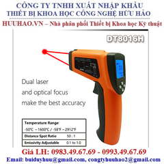 Máy đo nhiệt độ từ xa 1600 Độ DT8016H