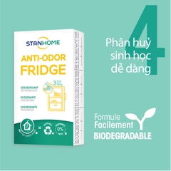 Khử mùi tủ lạnh Stanhome Anti Odor Fridge  - 15gr/miếng x 3 miếng & 1 khay đựng