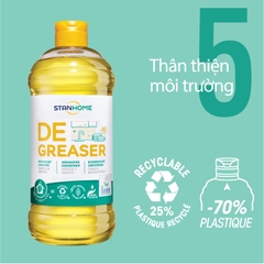 Dung dịch loại bỏ dầu mỡ hữu cơ đa năng cho da nhạy cảm Stanhome Degreaser Ecolabel 750ml