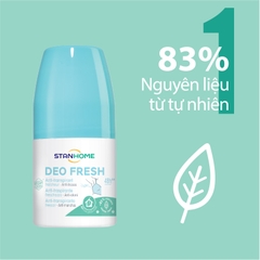 Lăn khử mùi, chống mùi không cồn hương tươi mát cho da nhạy cảm Stanhome Deo Fresh 50ml