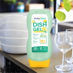 Gel rửa bát chuyên dụng cho máy rửa bát hương Chanh Bạc Hà All in One Stanhome DISH GEL Lemon Mint Scent 720ml