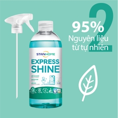 Xịt tẩy cặn canxi nước cứng cho nhà tắm Express Shine Stanhome tiêu chuẩn Air Label Score 500ml