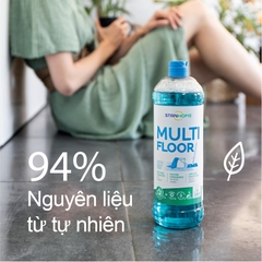 Nước lau sàn hương cam, bưởi, bạc hà Multi Floor Ecolabel 1000ml