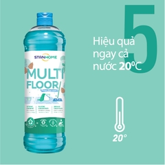 Nước lau sàn đậm đặc hương tuyết tùng nguyên liệu tự nhiên Stanhome Multi Floor Frozen Pine 1000ml