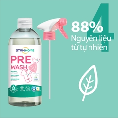 Xịt xử lý vết bẩn trước khi giặt Stanhome Pre Wash Ecolabel 500ml