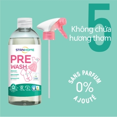 Xịt xử lý vết bẩn trước khi giặt Stanhome Pre Wash Ecolabel 500ml