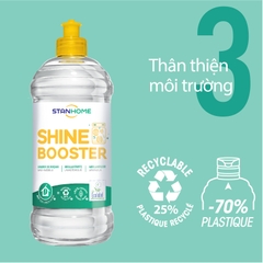 Nước làm bóng, trợ xả cho máy rửa bát Shine Booster Stanhome tiêu chuẩn Ecolabel Châu Âu 750ml