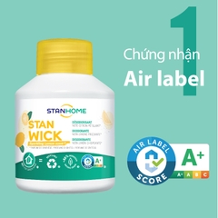 Sáp thơm khử mùi Stanhome Stan Wick Sparkling Lemon 250ml hương chanh thơm mát tiêu chuẩn Air Label Score A+