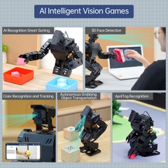 AiNex ROS Education AI Vision Humanoid Robot Powered by Raspberry Pi 4B Biped Inverse Kinematics Algorithm Learning Teaching Kit