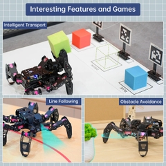 Hiwonder SpiderPi: AI Intelligent Visual Hexapod Robot Powered by Raspberry Pi 4B 4GB (Robot 6 chân sử dụng thị giác nhân tạo dựa trên nền tảng Raspberry Pi 4B 4GB)