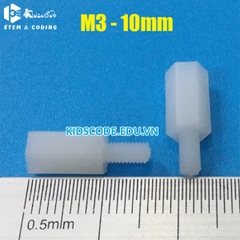 Cọc nhựa m3 x 10+6mm